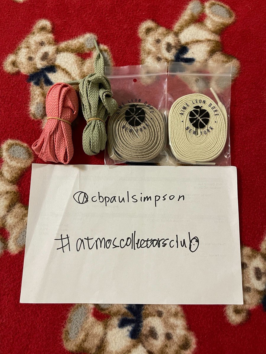 cbpaulsimpson's tweet photo. @atmos_usa Size 12 #atmosweb 

 Bingo!
✅Previous entry
✅Favorite kicks Aime550
✅Sb Dunk Low Neckface👿
✅All extra laces 
#atmoscollectorsclub https://t.co/Lr8vezFqBi