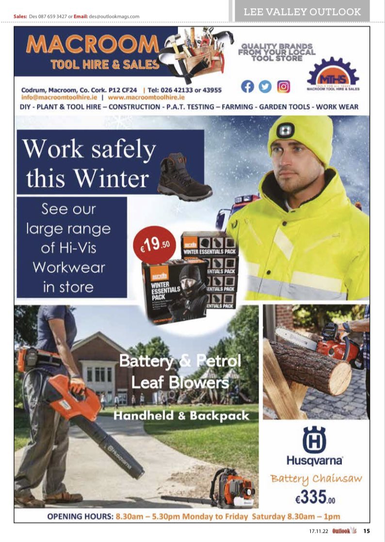 Check us out on page 15 of this weeks <a href="/LeeVOutlook/">Lee Valley Outlook Magazine</a> Pop in store for lots of #Christmasgiftideas Gift Vouchers also available.
