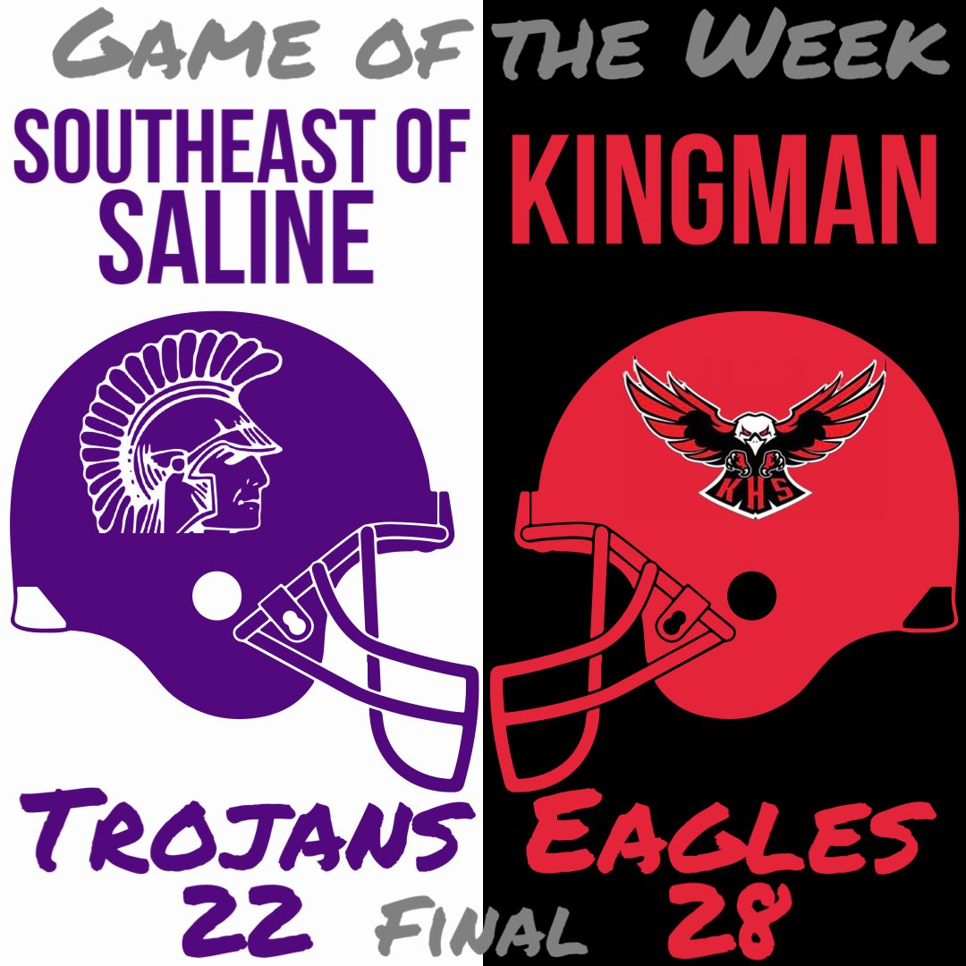 Kingman takes down Southeast of Saline in one of the games of the year, winning 28-22 in double overtime. They will meet Nemaha Central in the 2A state championship next Saturday in an attempt to complete a perfect season.