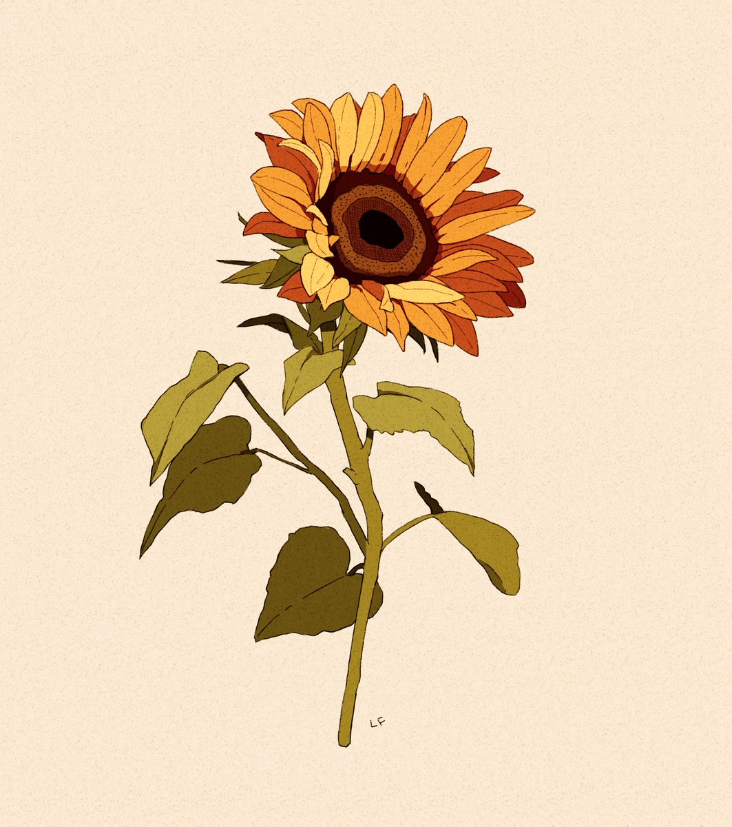 「Simple sunflower tatt commish 」|Libbyのイラスト
