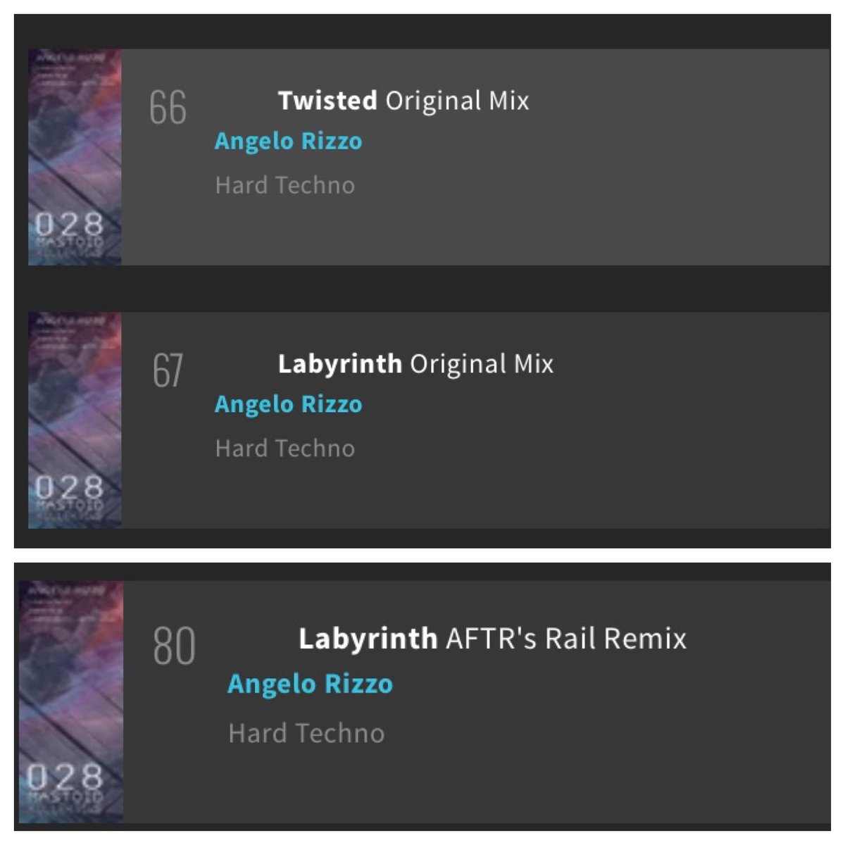 As of this morning my Labyrinth EP holds the thrown on the charts at # 1 for Hard Techno Releases!! I’m speechless at how much support my EP has received! Each track keeps climbing the top 100 charts as well! I humbly thank you all for the continuous support of my music!
