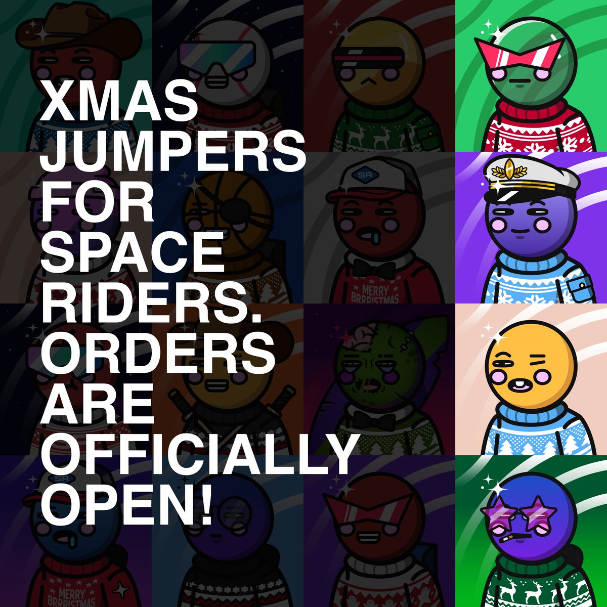 Get ready for the holidays on time and ask me for a FREE Christmas sweater for your <a href="/SpaceRiders_NFT/">Space Riders</a>!

1⃣  comment here your SR token #ID (not the rank 😉)
2⃣ Follow me
3⃣ a RT would be very appreciated

 🎄  Did I say it's FREE? 🎄

#RideWithUs #SpaceRiders 

🧵