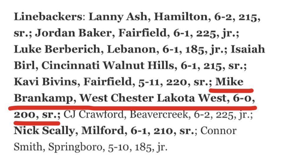 Blessed to be named First Team All Conference and Second Team All Southwest Ohio 🙏🏼 <a href="/gmcsports/">GMC Sports</a> <a href="/LakotaWestFB/">Lakota West Football</a> <a href="/CoachTomBolden/">Tom Bolden</a> <a href="/Coach_Huls/">Tyler Huls</a> <a href="/CoachTylerEvans/">Tyler Evans</a>