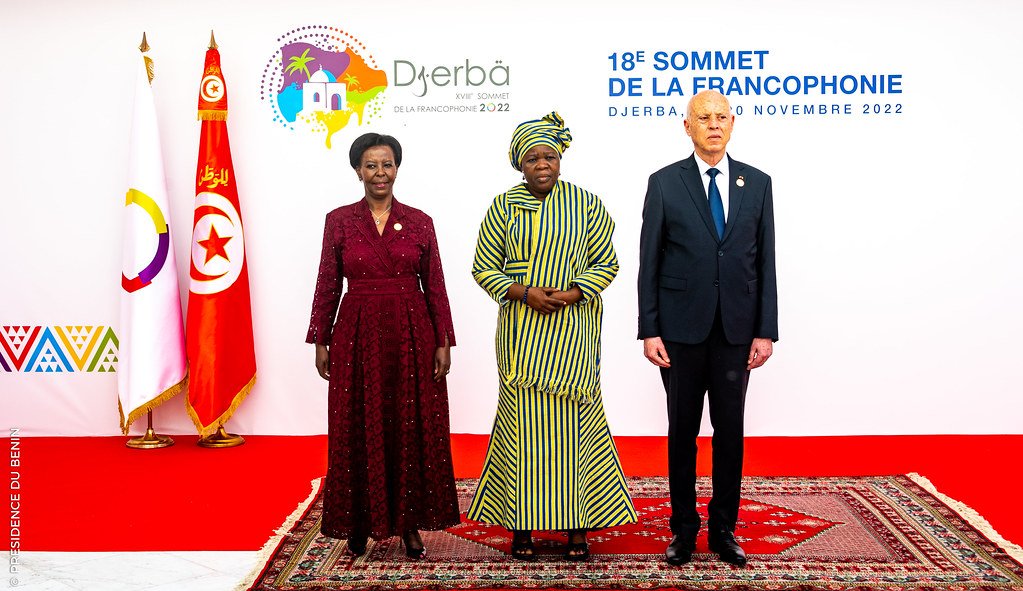 PresidenceBenin's tweet image. La Vice-présidente du Bénin, Mme @MCTalata prend part depuis ce samedi 19 novembre 2022 à #Djerba en Tunisie, à la XVIIIème Conférence des Chefs d’État et de gouvernement des pays ayant le français en partage. #SommetDjerba2022 #BeninDiplomatie #Francophonie @DjerbaFR2022
