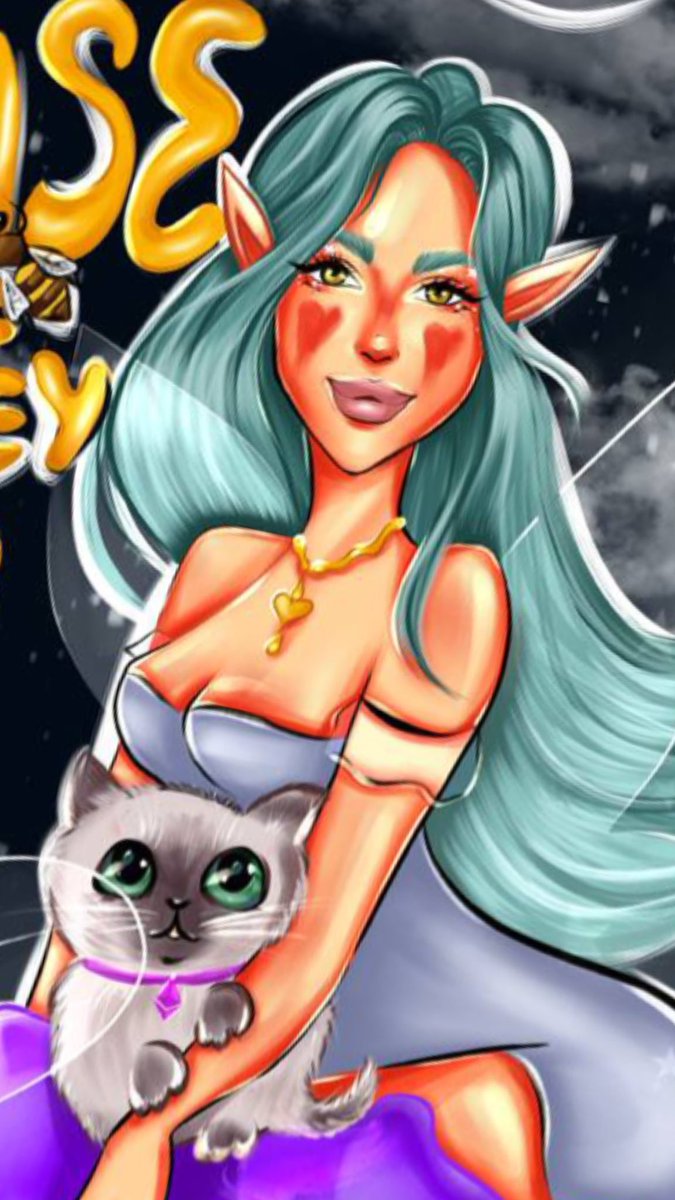 🐝 NEW DROP 🐝 
“House of honey” 🍯 

$ETH 0.15

For the contest from <a href="/Investopia/">Investopia</a> @grrwolfie <a href="/el_nuaaa/">Baby EL</a> 💜💜💜

opensea.io/assets/ethereu…
#lilita_art #House_of_Tony #KatoKrew #12babytesla