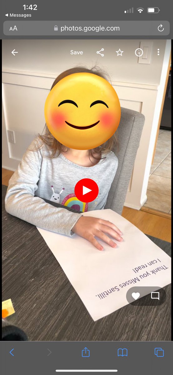 When you get videos of a student reading on a Saturday afternoon… you celebrate! This student was diagnosed with dyslexia over the summer. Mom wanted to have her taken off tier 1 and put in special ed. I pleaded with her to give me time, two months later and this 😍😍🎉🎉