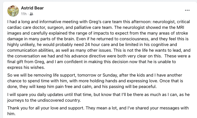 Sad news about Greg Bear (see FB post from Astrid).  Among the many wonderful encounters I had w/ Greg:  when I reviewed the Foundation prequel trilogy he wrote w/ Benford and Brin, I said, surprisingly, Bear's novel was the best.  He wrote back quickly: "Why are you surprised"?
