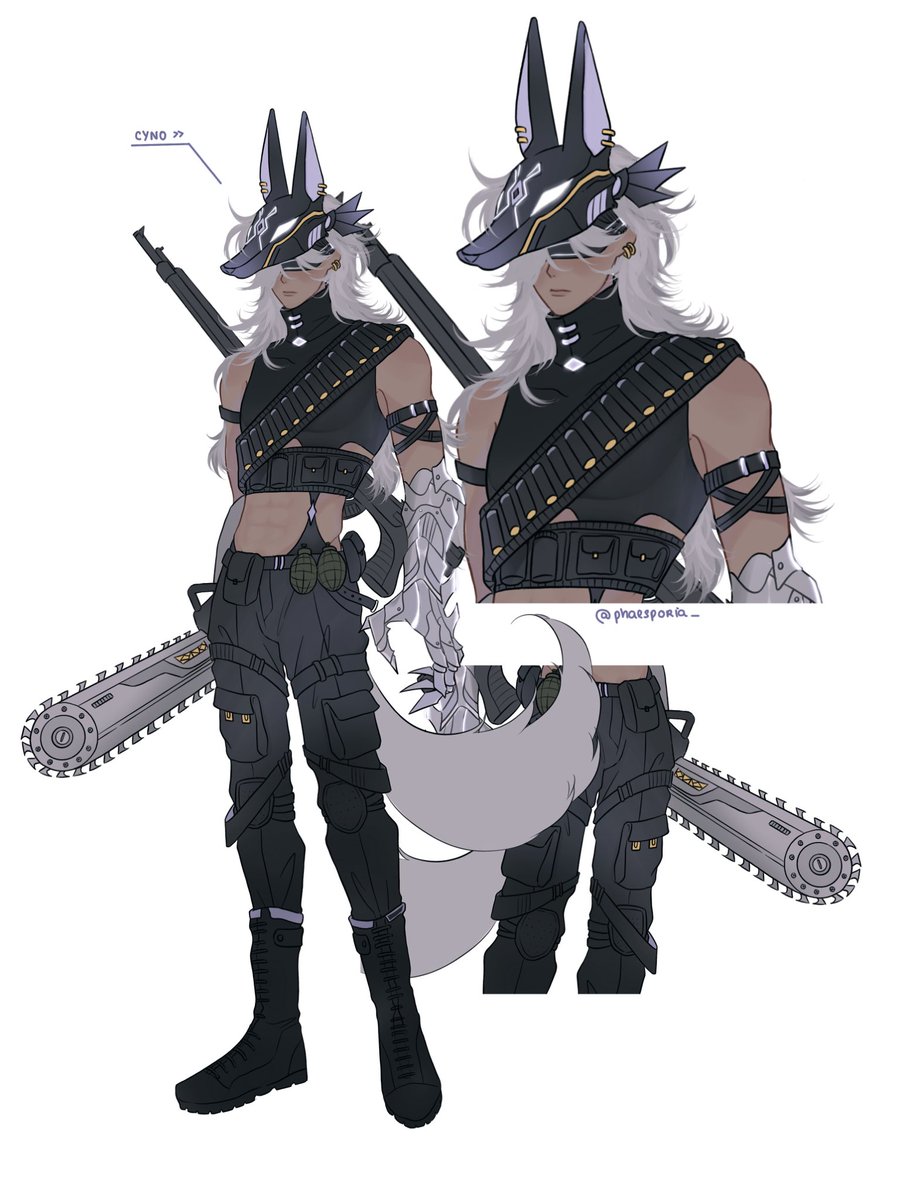 dont let him catch you ♡
#cyno #cynonari