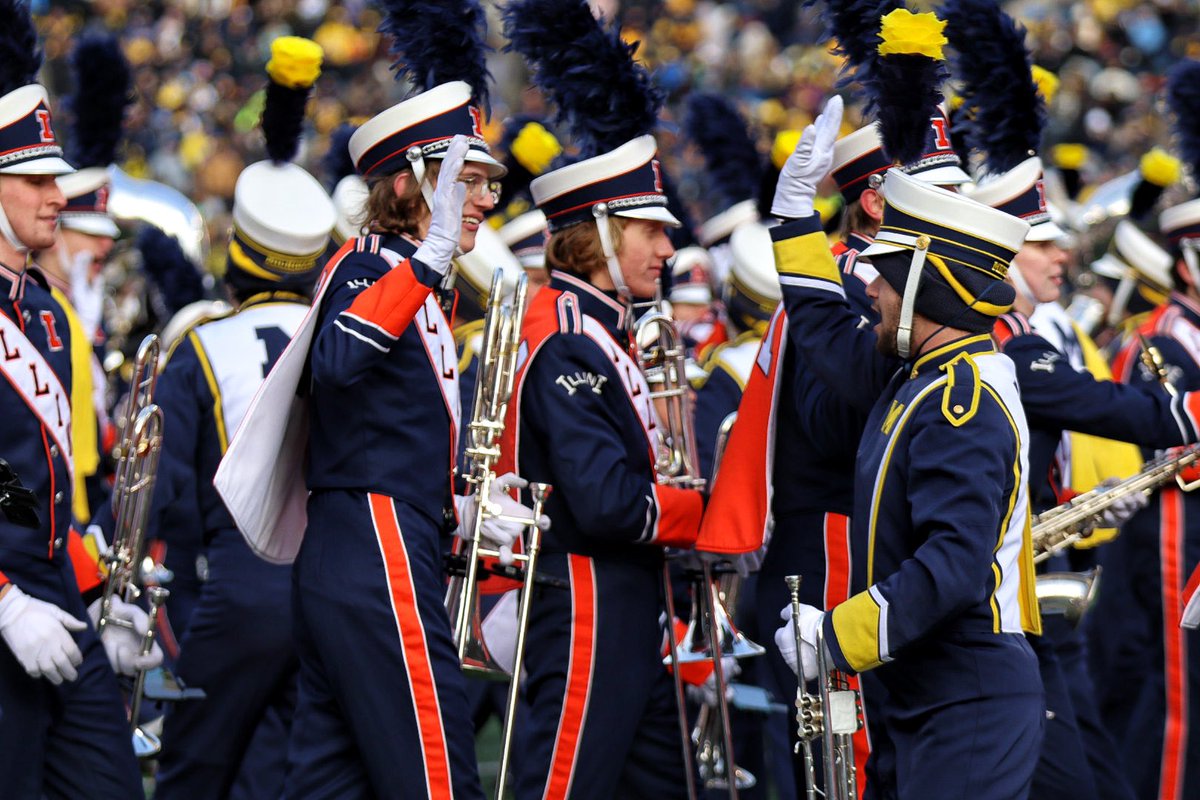 Thanks for sharing the field, <a href="/umichband/">Michigan Marching & Athletic Bands</a>!