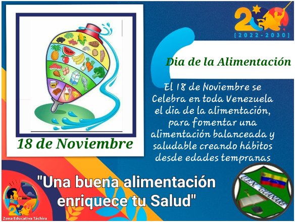 Día de la Alimentación 
<a href="/_LaAvanzadora/">Yelitze Santaella</a> 
<a href="/Berzabethg1/">Berzabethgandicaoficial</a> 
@MPPEDUCACION 
<a href="/CRAJAUREGUI2/">CRAJAUREGUI</a>