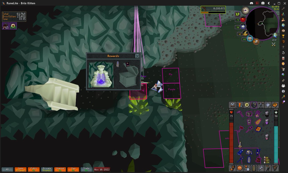 GKRevss's tweet photo. B2B Purps on the Alt Main...Sometimes I think this game just loves me... #neverdry #osrs https://t.co/1Jx8QOLm7a