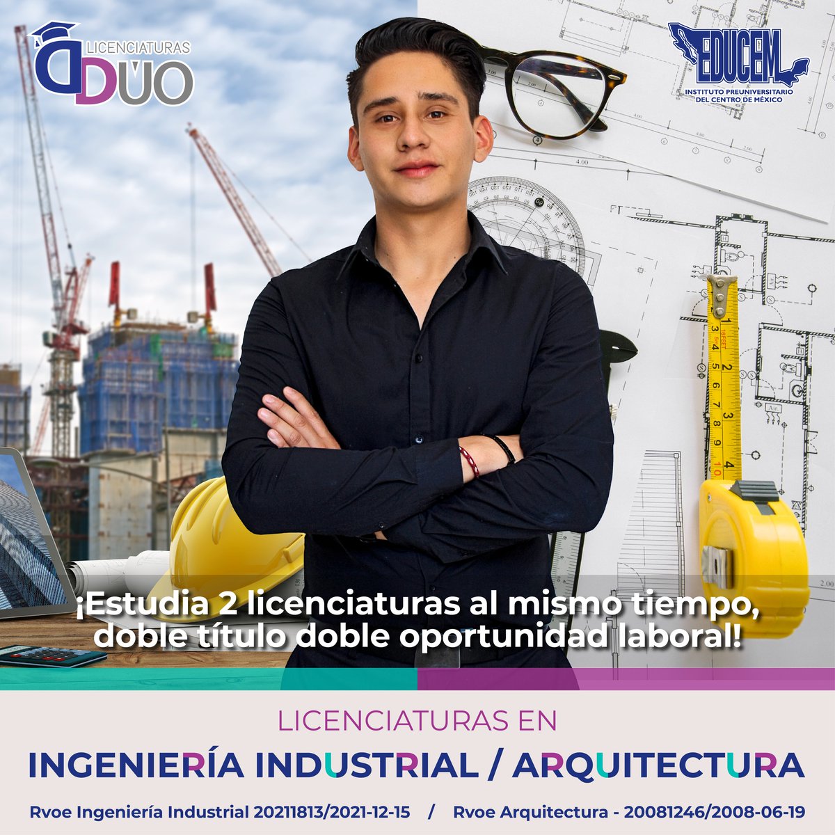 EducemTala's tweet photo. ¡Estudia 2 licenciaturas al mismo tiempo, doble título doble oportunidad laboral! ✖️2️⃣ ✅
Conoce más: https://t.co/DX8RH2davy https://t.co/KRo6BOFxxI