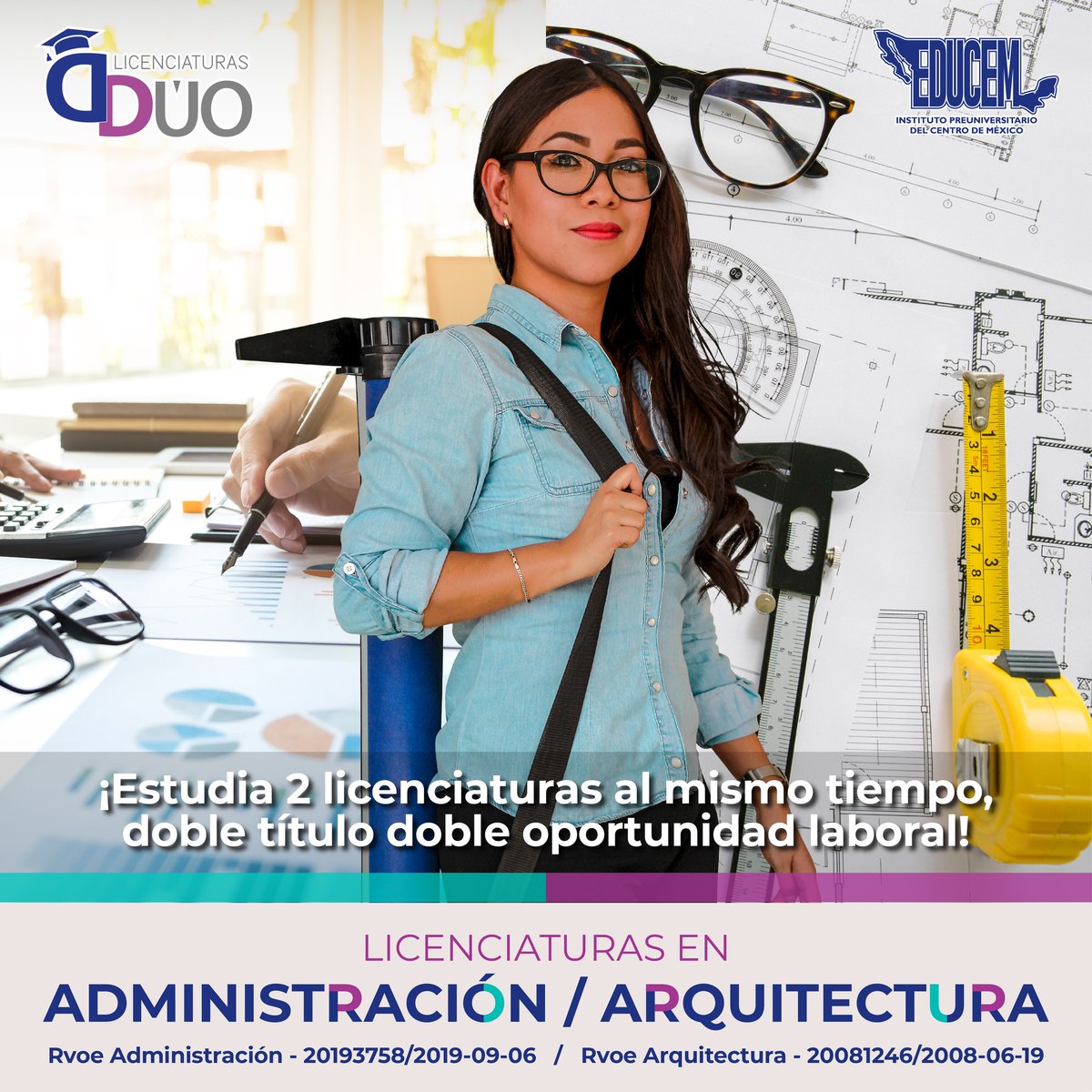 EducemTala's tweet photo. ¡Estudia 2 licenciaturas al mismo tiempo, doble título doble oportunidad laboral! ✖️2️⃣ ✅
Conoce más: https://t.co/DX8RH1VzE0 https://t.co/mcieoZb6WJ