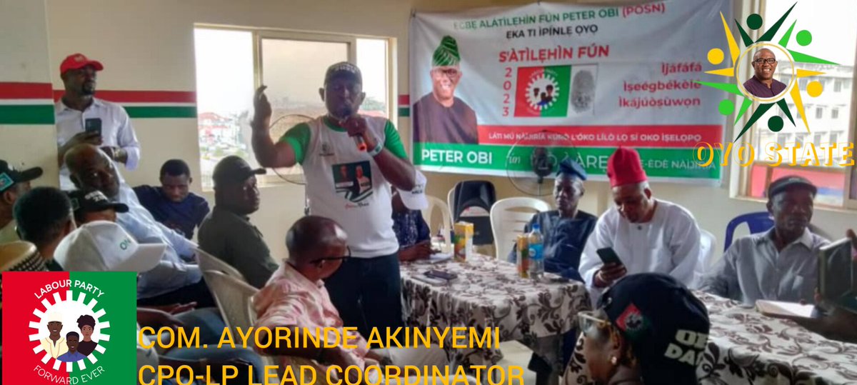 OyoObidients's tweet photo. @doyinokupe was in Ibadan today for a strategic meeting with the CPO and coordinators of support groups in Oyo State.

There was a robust discussion between the parties and plans were made on how to go about receiving @PeterObi on Wednesday 23rd, November.
#Oyoforpeterobi https://t.co/M4Df21ybE9
