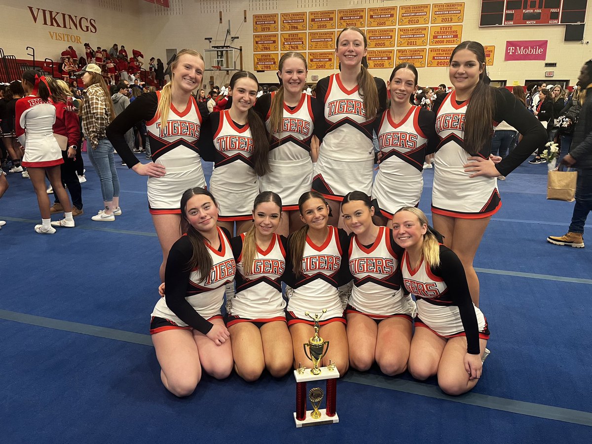 MNAthletics's tweet photo. Great day at West Chester East  cheer classic for the cheerleading program. First place wins for Varsity and JV.  Great job girls! Tiger Pride @marplenewtown @MNHScheer @BillMaas @MBarkannNBCS @DTMattSmith @sportsdoctormd @TerryToohey @delcosportsBob https://t.co/M8oTcivUMu