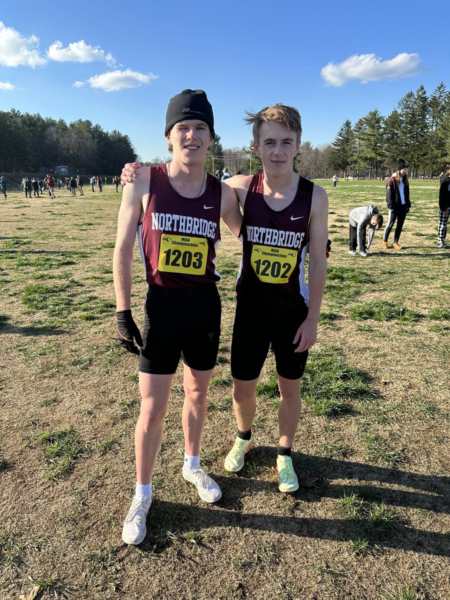 Congrats to Marcus Reilly and Dylan Reilly who finished 2nd and 21st at the Division 3 state meet!