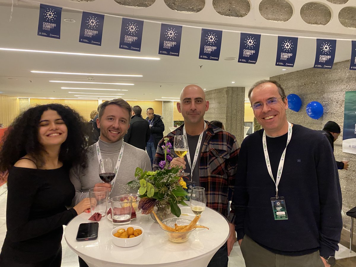 CardanoMadrid's tweet photo. Enjoying the evening #CardanoSummit2022 #CardanoSummitMadrid #Cardano #CardanoCommunity https://t.co/UPCis3Mp2M