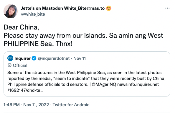Ahh, yes, Naomi's legendary animosity toward- the Philipines (because she's Chinese)👍🏻 https://t.co/