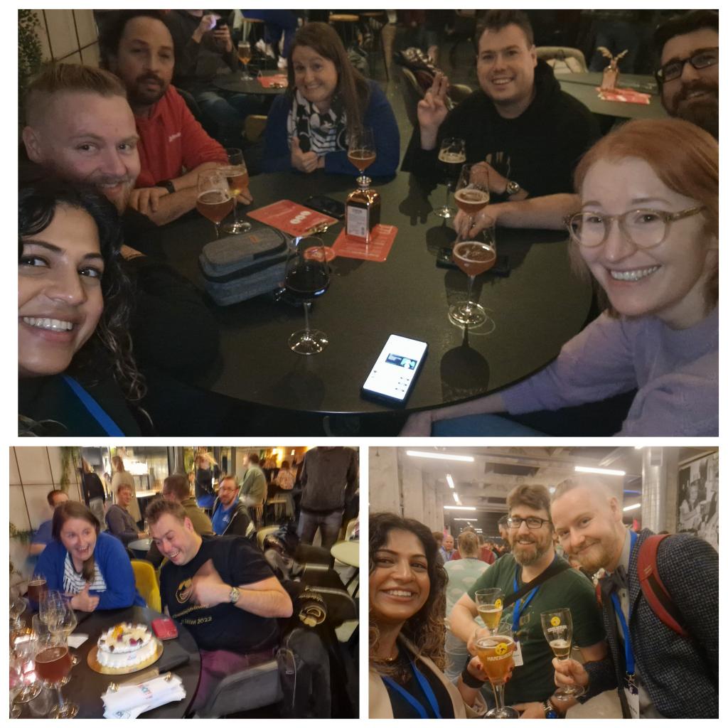 Thanks for having us <a href="/CloudBrewConf/">CloudBrew</a>! Loved presenting on #SustainableTech with <a href="/Spark_Spartan/">Sandy May</a>, meeting some fun technologists, listening to some great talks on quantum, investing, azure costs, lots of AI and of course sampling some Belgian beer n chocolate 😉