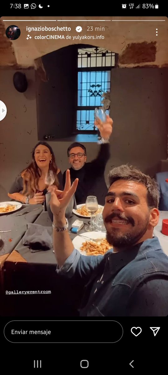 Nuestro querido Ignazio disfrutando con amigos me encanta verlo Feliz 🥰🥰🥰