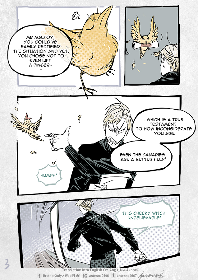 Post-marriage 14(part2) #Dramione 
How wizards fight
-
Translation into English Cr: Ang3_N &amp; AkaneC
<a href="/AkaneCHQ/">Akane</a> (ao3 ID:AkaneC)  <a href="/AGryffinclaw/">Ang3_N | gryffinclaw</a> (ao3 ID:Ang3_N)
①