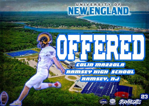 Colin Mazzola (@mazzola_colin) on Twitter photo Thanks for the offer edit <a href="/CoachJohnsonOL/">𝘽𝙤𝙗𝙗𝙮 𝙅𝙤𝙝𝙣𝙨𝙤𝙣 𝙄𝙄𝙄</a> & <a href="/UNEfootball/">University of New England Football</a>! #StormTheGates🌩️ Thanks for the offer edit <a href="/CoachJohnsonOL/">𝘽𝙤𝙗𝙗𝙮 𝙅𝙤𝙝𝙣𝙨𝙤𝙣 𝙄𝙄𝙄</a> & <a href="/UNEfootball/">University of New England Football</a>! #StormTheGates🌩️