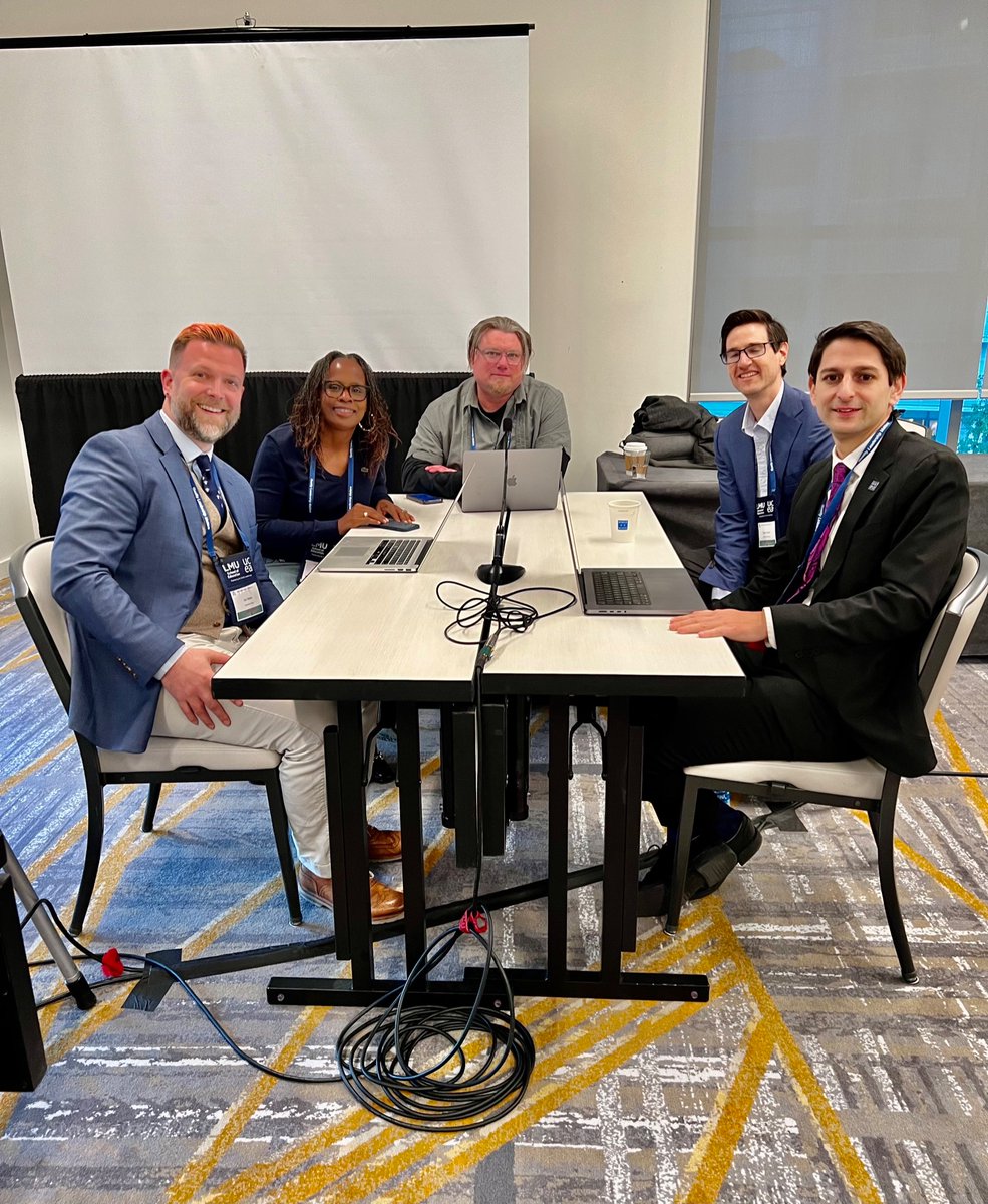 jcel_utsa's tweet image. JCEL Jabber podcast featuring a case by @DrDeMatt and @dsknight84 is being recorded at #UCEA22 @UCEA Thanks to co-hosts @IanMette @terrinwatson @brewcab2016