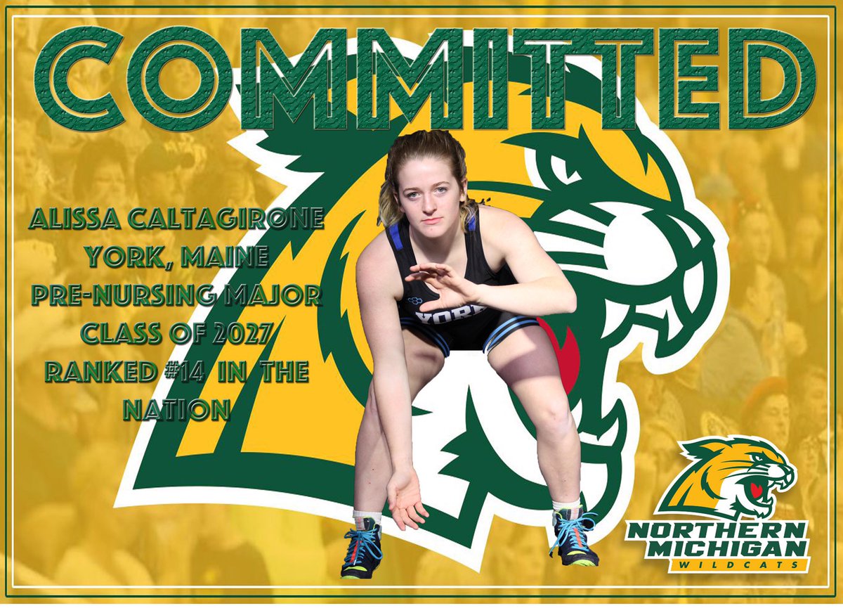 test Twitter Media - Congratulations to senior Alissa Caltagirone on her commitment to continue her academic and athletic career competing in D2 Wrestling for Northern Michigan University! So excited for you! 🐾 https://t.co/SPABsaHmgf
