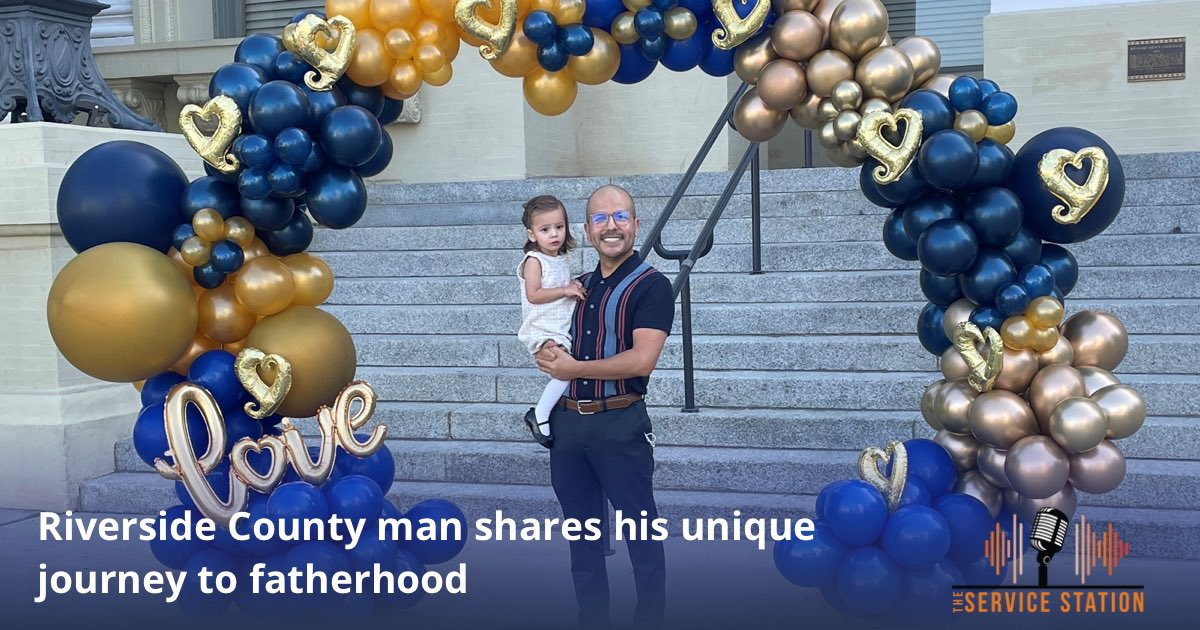 RivCoDPSS's tweet photo. In honor of #AdoptionMonth we want to highlight Oscar Lozano's unique journey to fatherhood. Oscar became a dad for the first time last year and shared his story on #TheServiceStation —hoping to inspire others to adopt.
Listen here: https://t.co/aKKuZvEhcL
#RivCoDPSS #RivCoNow https://t.co/BP5NIm1SoI