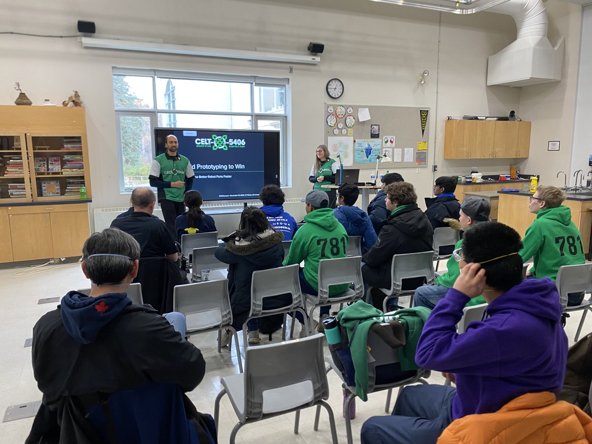 celtxrobotics's tweet image. Celt-X had an awesome time today at SWATposium! We gave 2 presentations: ‘Tablet Scouting Architecture’, and ‘Rapid Prototyping to Win’. Thank you to @FRC771 for putting on this great event - we had an amazing experience!
•
•
#thisisceltx #TeamREV #JDInspires #omgrobots