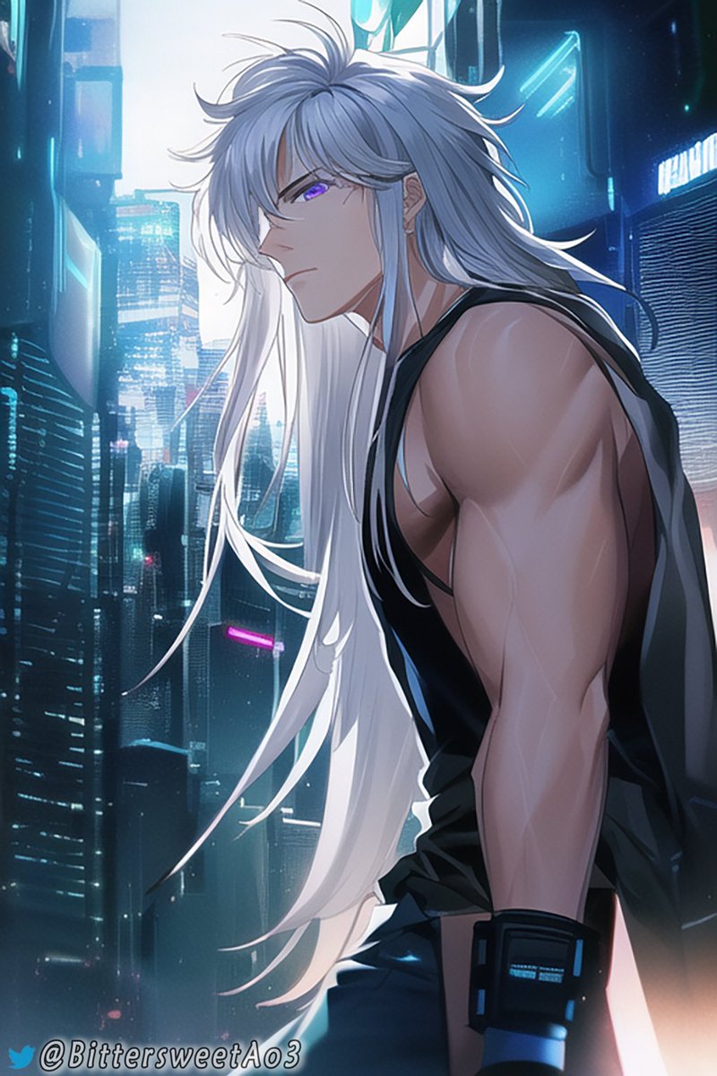 michi_aiart's tweet image. #NovelAIDiffusion #AIArtwork  #Minos #GriffonMinos #cyberpunk I just tried my best, without the helmet his bangs are really hard to recreate, anyway this is Minos in my works.