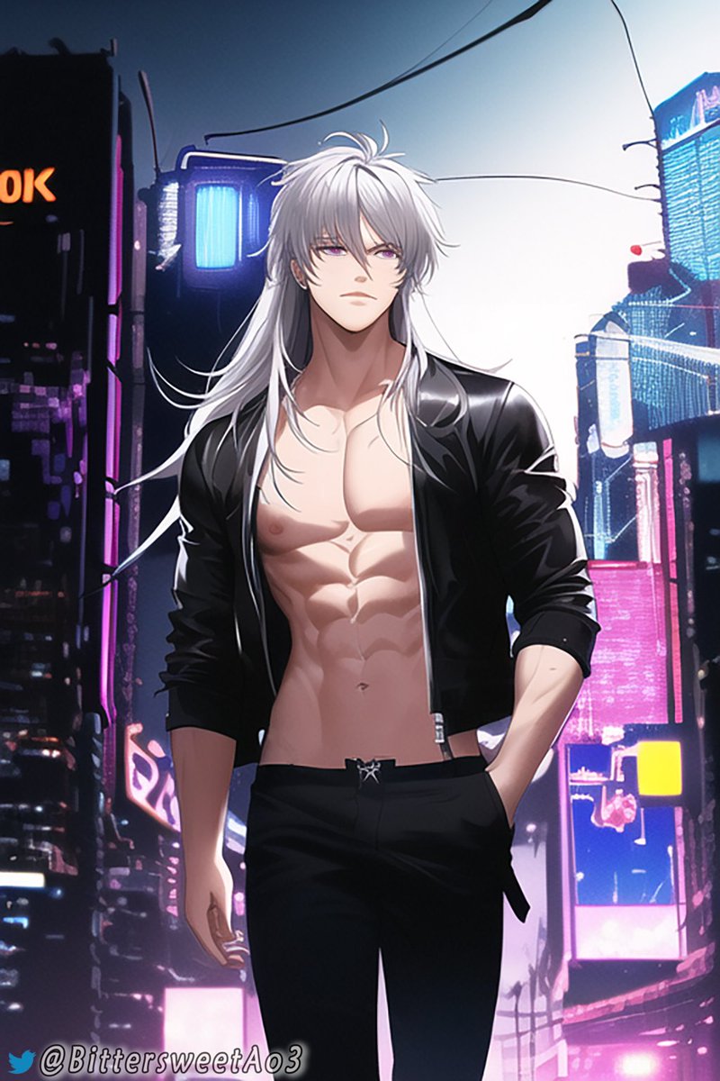 michi_aiart's tweet image. #NovelAIDiffusion #AIArtwork  #Minos #GriffonMinos #cyberpunk I just tried my best, without the helmet his bangs are really hard to recreate, anyway this is Minos in my works.