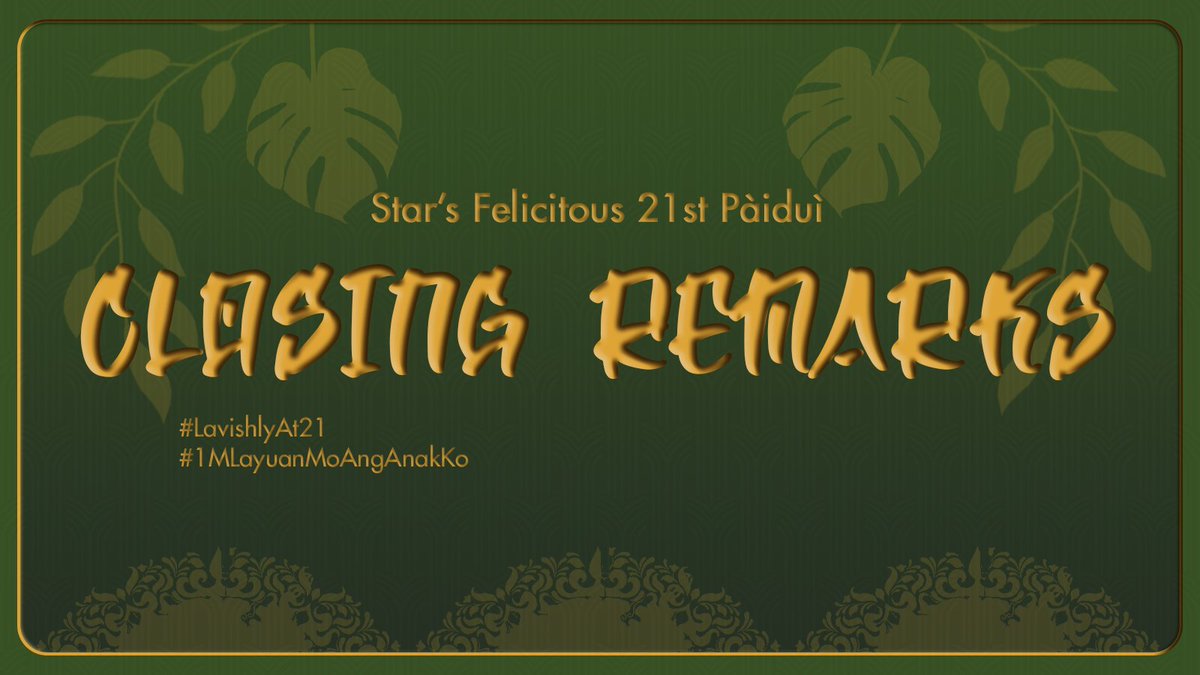 Star’s Felicitous 21st Paìduì tweet media