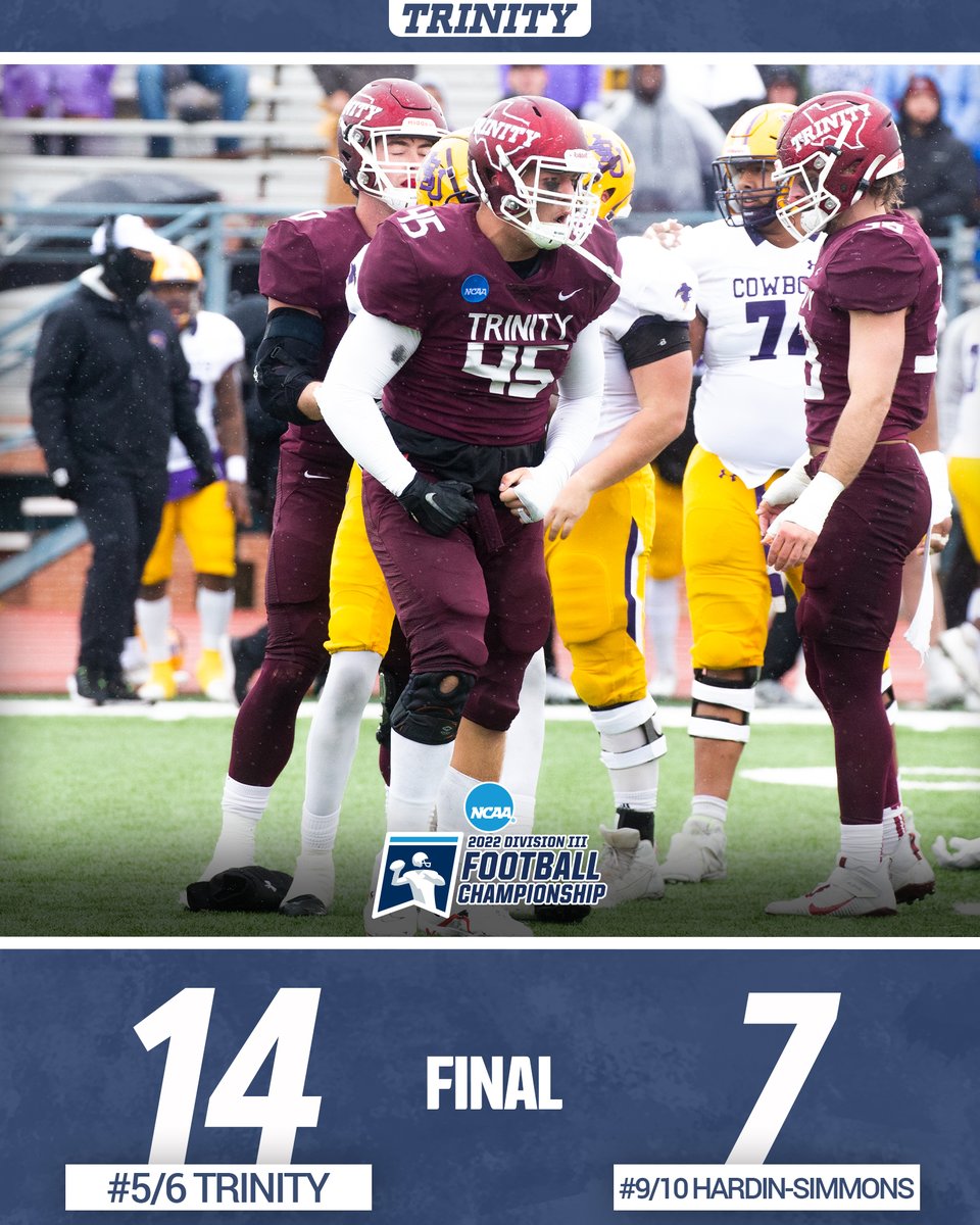 RAIN OR SHINE, <a href="/TUFootballTX/">Trinity University Football</a> DELIVERS. #TigerPride #BeTheStandard 

Tiger defense put the CLAMPS on the Cowboys in the second half while Ryan Merrifield goes WILD in the HSU secondary with 6 catches, 110 yds and the game-winning TD... ALL IN THE SECOND HALF.