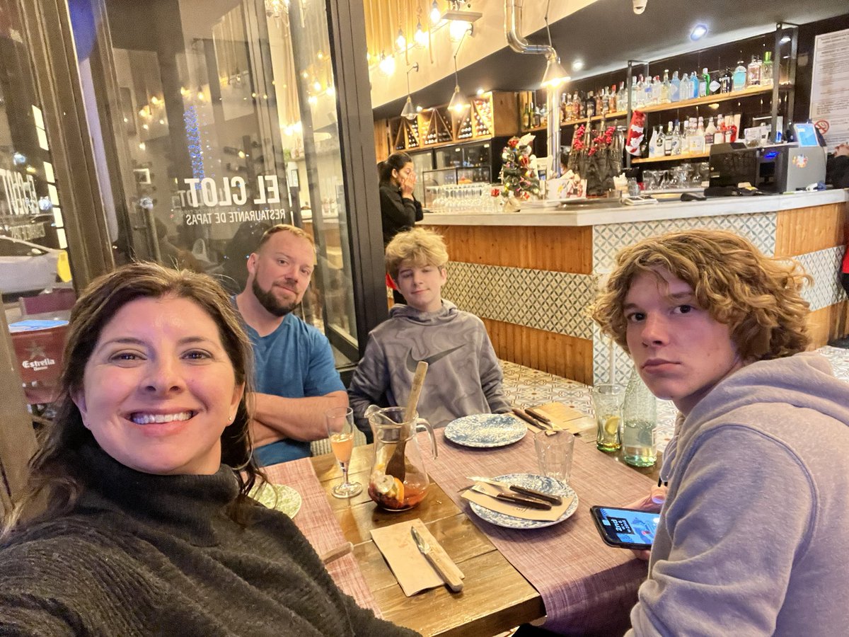 We’ve been in Spain for 36 hours. Ryan- has eaten 1 pizza &amp; 3 hamburguesas &amp; decided he likes Spain better than America. Reid- decided a trip to Spain and Italy is the worst punishment parents can dole out to a 15 year old. #cantwin #massangriaporfavor