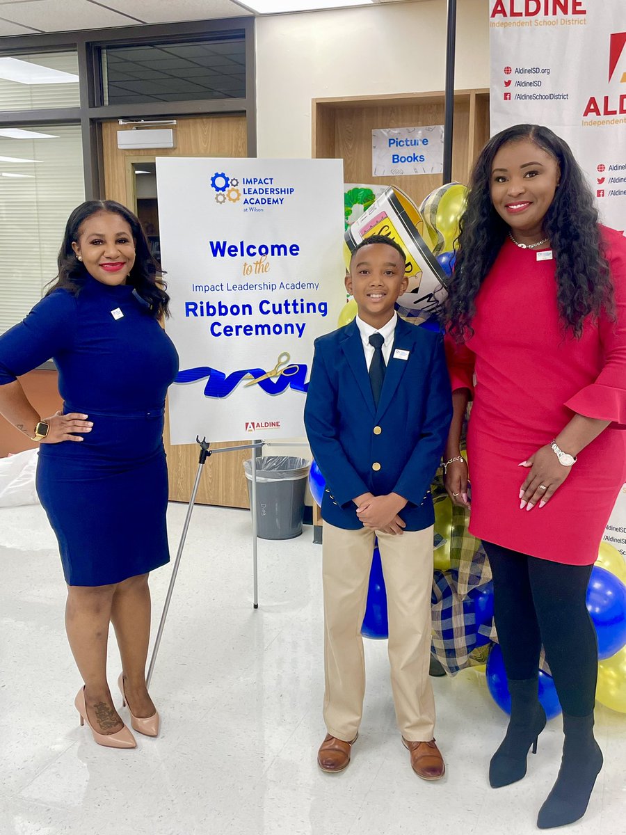 BrandiMStokes's tweet image. Still on ☁️ 9! This past week we celebrated a lot as a campus, but the Ribbon Cutting was the cherry on top. I’m glad to be doing God’s work with my amazing team! 💙💛 #HowMightWe @Impact_AISD #MakingAnImpact #AldineConnected