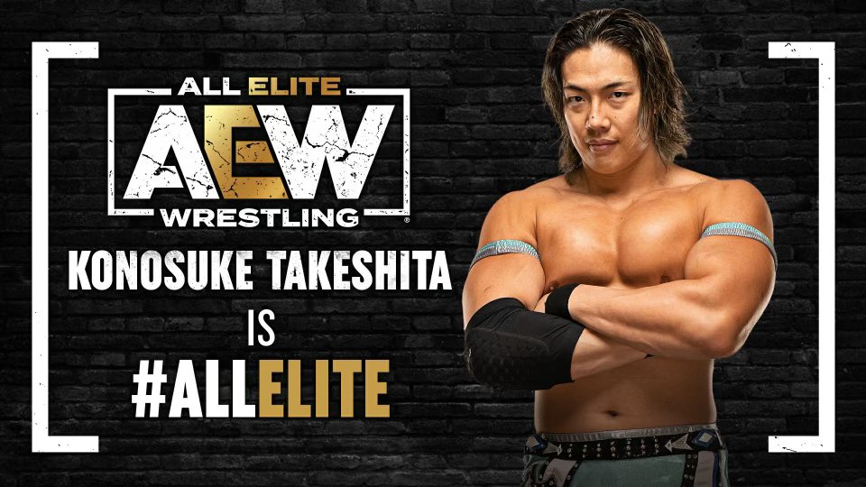 TonyKhan's tweet photo. It's official! Congratulations @Takesoup, you are All Elite!

After signing his AEW contract + winning again last night on Friday Night #AEWRampage on @TNTdrama, we'll hear from Konosuke Takeshita on
AEW Zero Hour moments before the annual #AEWFullGear ppv LIVE worldwide TONIGHT! https://t.co/5r2GaFpeB8