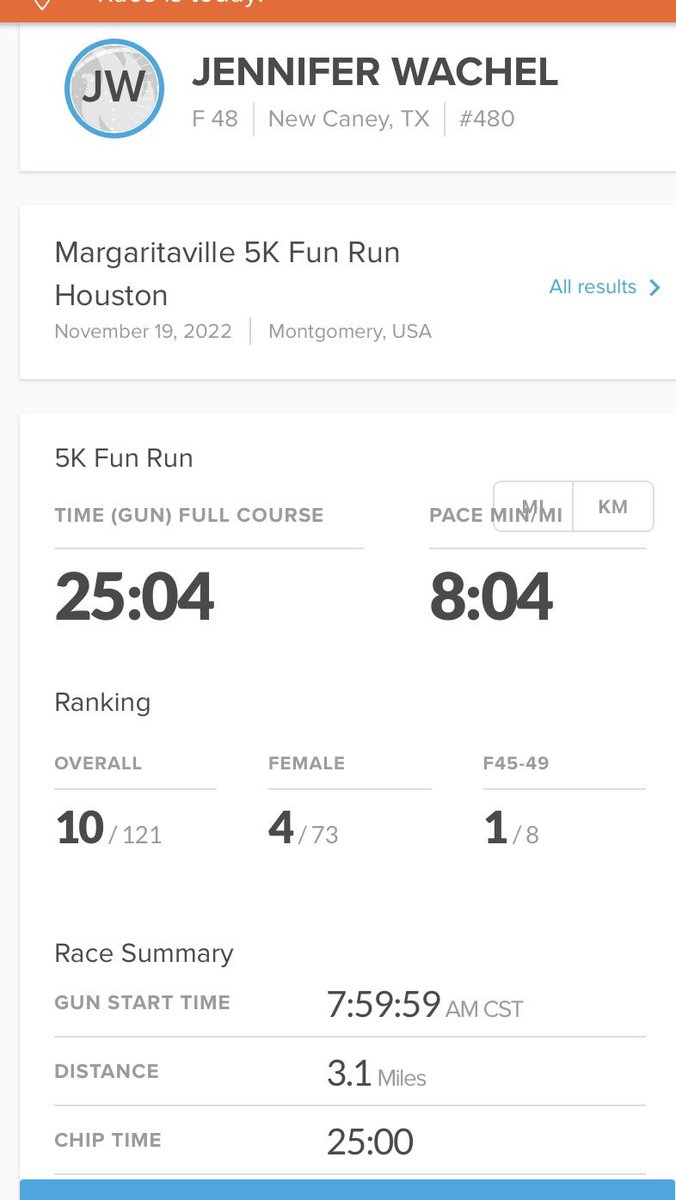 CoachWachel's tweet photo. Between my knee pain and cold wet weather, we almost didn’t attend this race but I’m glad we did! 🏃‍♀️💕☔️ Mike crushed his goal of 30 min and walked away with 2nd place in his age category! 👏 Looks like I won’t be the only medal collector today!! 🥇🥈❤️  #margaritaville5k https://t.co/GBYpstohN1