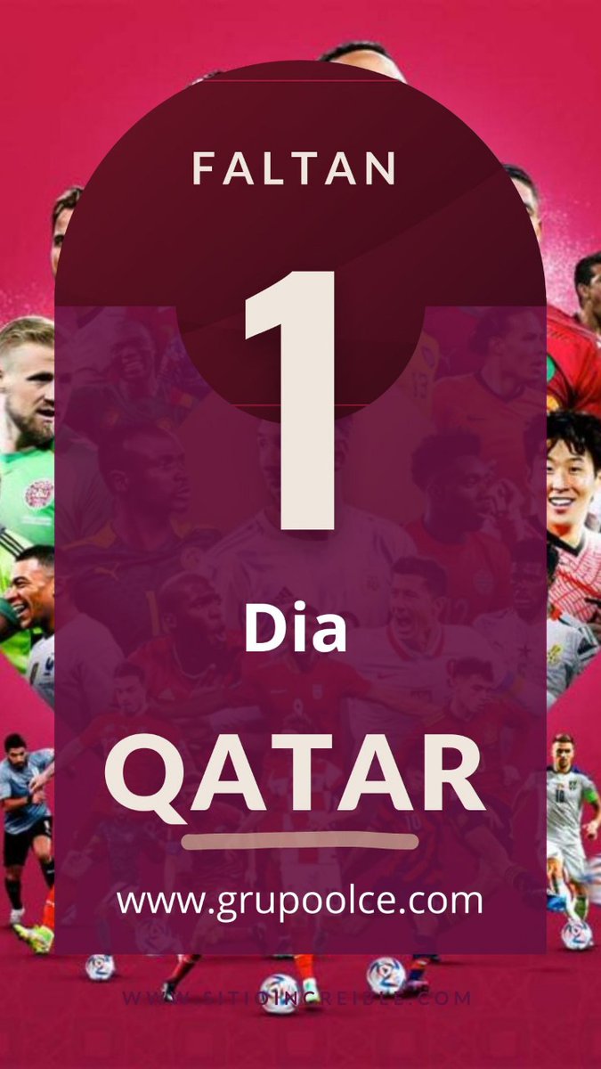 #Qatar2022 
El mundial está en Grupo OLCE Radio    
Falta 1 día para disfrutar del evento de fútbol más importante del año ¡La Copa Mundial Qatar 2022

Tú tienes que ser parte de la experiencia mundialista. 🏆⚽