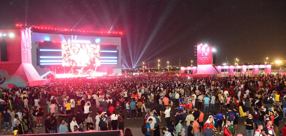 GulfTimes on Twitter "Glimpses from the fan zone at Al Bidda. FIFAWorldCupQatar2022 Qatar 📸