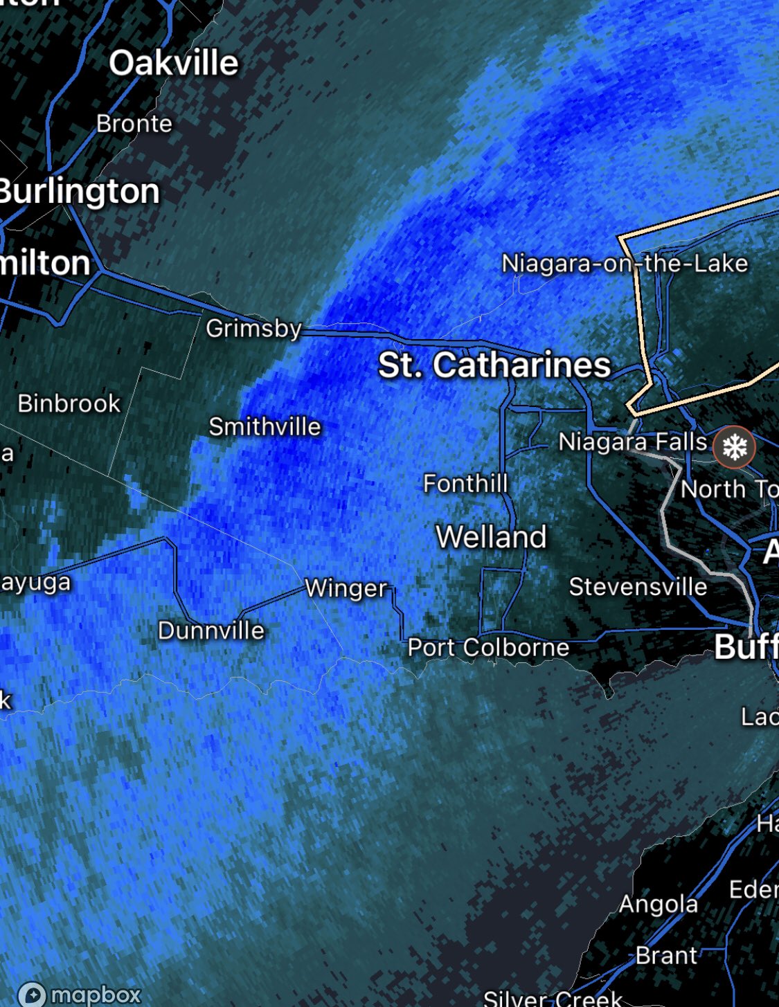 Rob's Obs on Twitter "Blue wave sweeping Niagara! Beautiful 210 squall