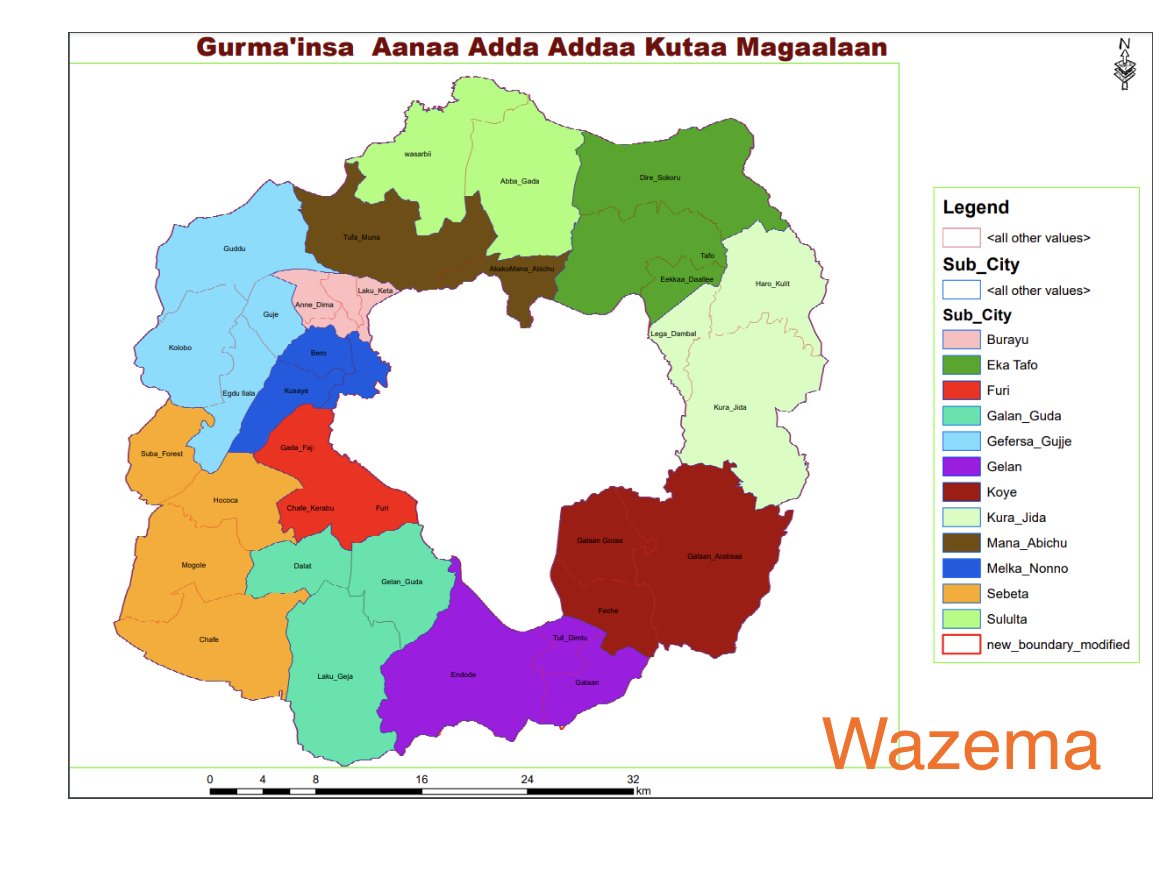 KentoArba's tweet photo. I'm not familiar with this foreign language but the translation is clear.
A total of 5 "cities" in #Oromia being annexed by #Ethiopia.To pacify the #Oromo, #Neftegna coined administrative zone named #Shager headed by mayor of #Finfinnee. This's part of the infamous "Master plan." https://t.co/Y6T3poCOTI