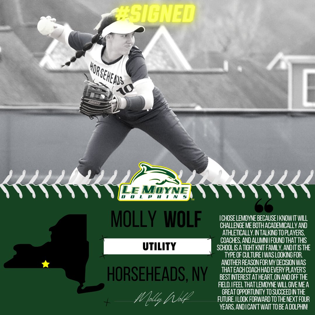 LeMoyneSoftball's tweet photo. Introducing the recruiting class of 2023!🥎🐬

Please join us in welcoming these soon-to-be phins! We can’t wait for them to join us on the heights next fall!💚💛 https://t.co/Gxi4TjSznR