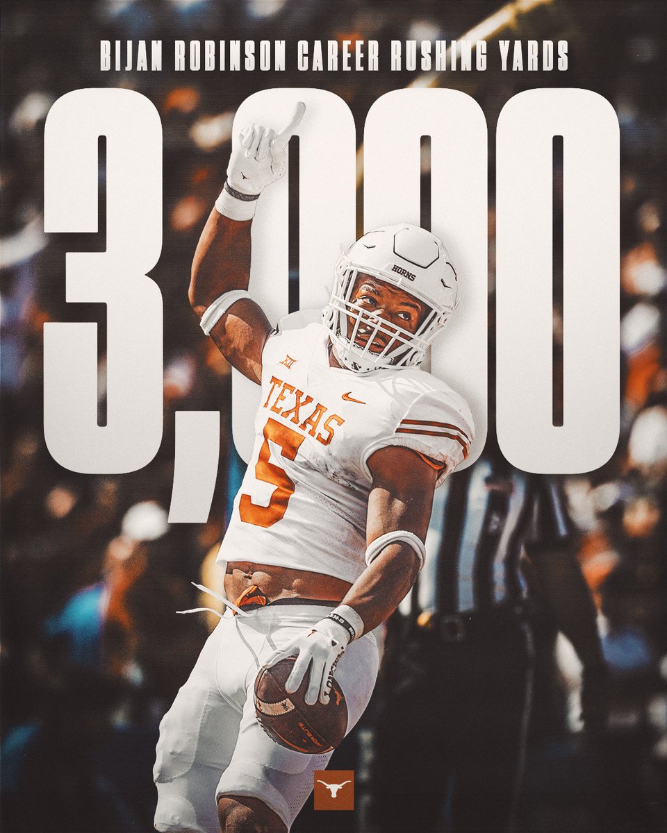 Bijan 🤝 3,000 Career Rushing Yards