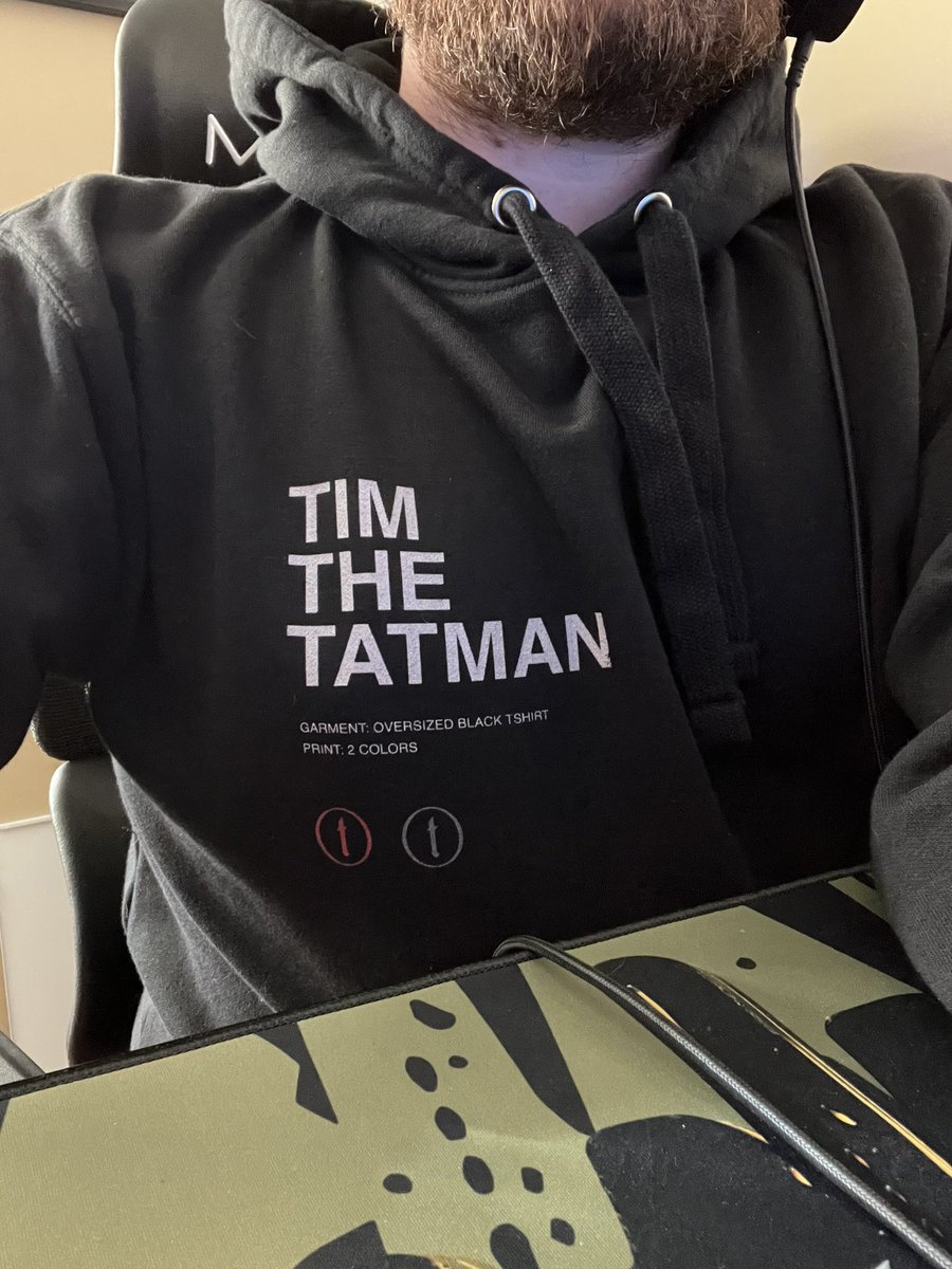 DIYNerd_'s tweet photo. @timthetatman new hoodie received. Super soft! https://t.co/YegNW56pgw