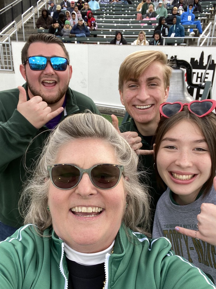 ⁦<a href="/cltkdp/">cltkdp</a>⁩ Omicron Pi Chapter officers getting ready to be recognized on the field for ⁦<a href="/CLT_COED/">UNC Charlotte Cato College of Education</a>⁩ football game GO NINERS ⁦<a href="/mr___ellis/">Logan Ellis</a>⁩