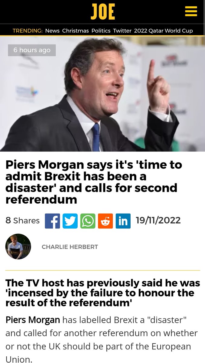 Piers Morgan and REMOANERS. A story in four acts