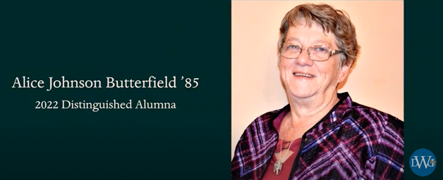 Congratulations to alumna Alice Johnson Butterfield on receiving a 2022 Distinguished Alumni Award from Dakota Wesleyan University! Butterfield, a @JaneAddamsColl professor, earned her Master of Social Work and PhD in Social Work from the Brown School.