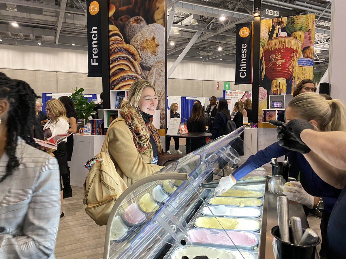 carnegielearn's tweet image. Come and get some free gelato at our #LanguageIsLimitless social at @actfl 🍦! #ACTFL2022