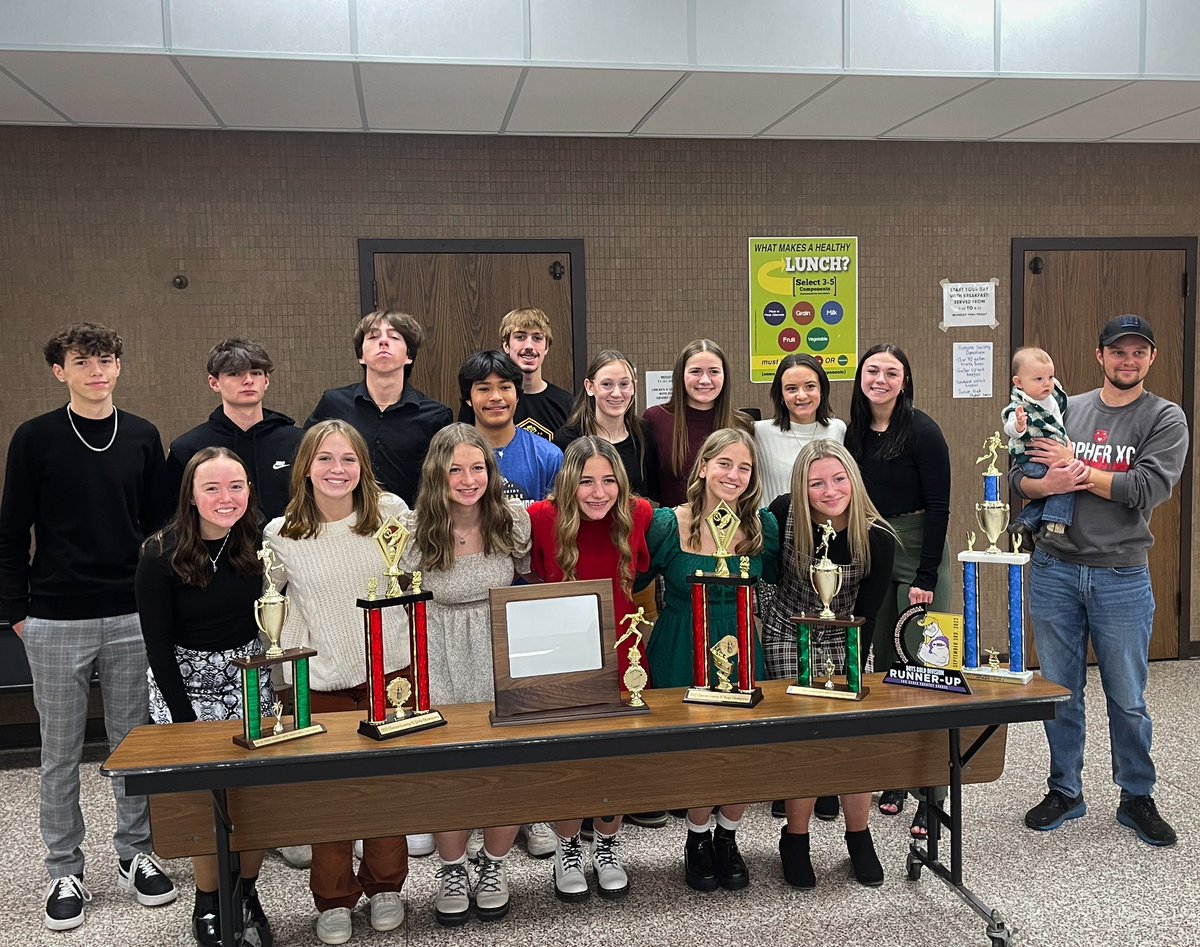 2x County Champs 
2x Central Invite Champs
Boys HHC Champs 
Girls HHC Runner-Up
Boys New Prairie Invite Champs
Boys Marian Invite Runner-Up
3 Girls Regional Qualifiers 
Boys Regional Qualifiers 
Boys Semi State Qualifiers 
1 Boys State Qualifier

One Team. 

#GOpherGREATNESS